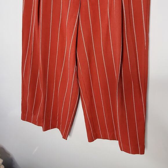 J.O.A. womens High Waisted Wide Leg Cropped Pants With Tie Size Small E… - Picture 10 of 10